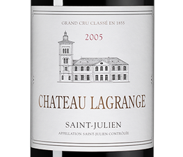 Вино Chateau Lagrange, (145691), красное сухое, 2005 г., 0.75 л, Шато Лагранж цена 31490 рублей