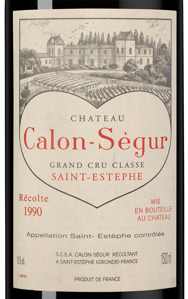 Вино Chateau Calon Segur (Saint-Estephe), 1990, 1.5л, (142477), Франция, Бордо, красное, сухое, 1.5 л, Шато Калон Сегюр, цена 174990 рублей