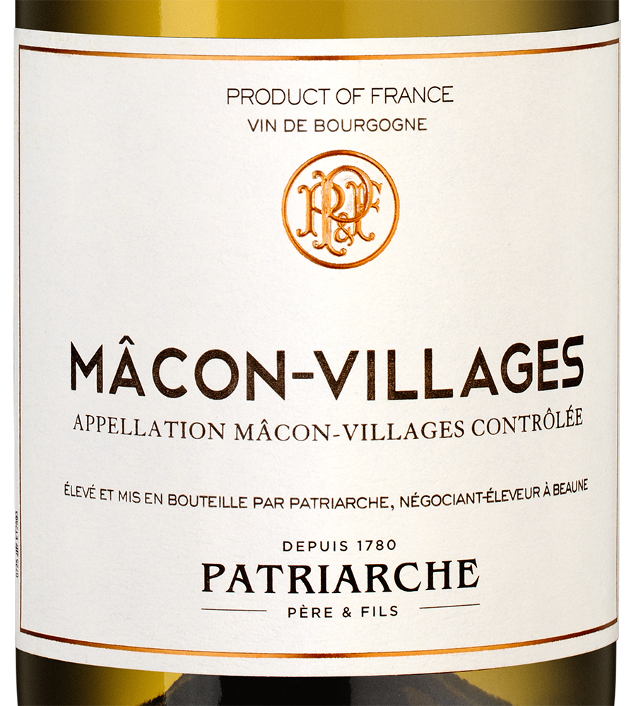 Вино Macon-Villages, Patriarche, 2024, (157995), Франция, Бургундия, белое, сухое, 0.75 л, Макон-Вилляж, цена 4690 рублей