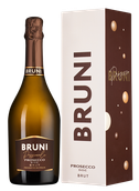 Белое шампанское и игристое вино из Венето Prosecco Brut в подарочной упаковке