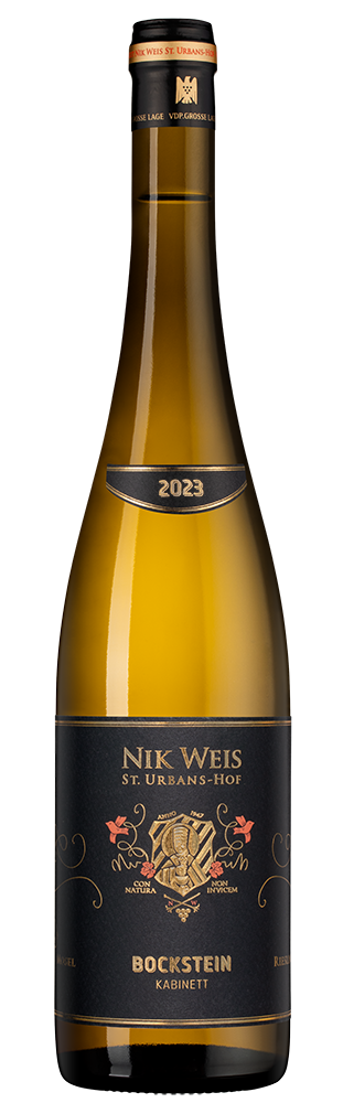 Вино Bockstein Kabinett, Nik Weis St. Urbans-Hof, 2023, (151140), Германия, Мозель, белое, полусладкое, 0.75 л, Рислинг Бокштайн Кабинетт, цена 4868 рублей