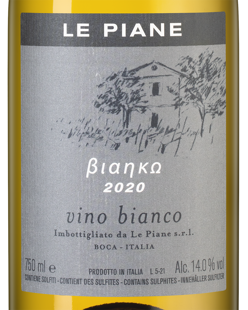 Вино Bianko, Le Piane, 2020, (133559), Италия, Пьемонт, белое, сухое, 0.75 л, Бьянко, цена 8990 рублей