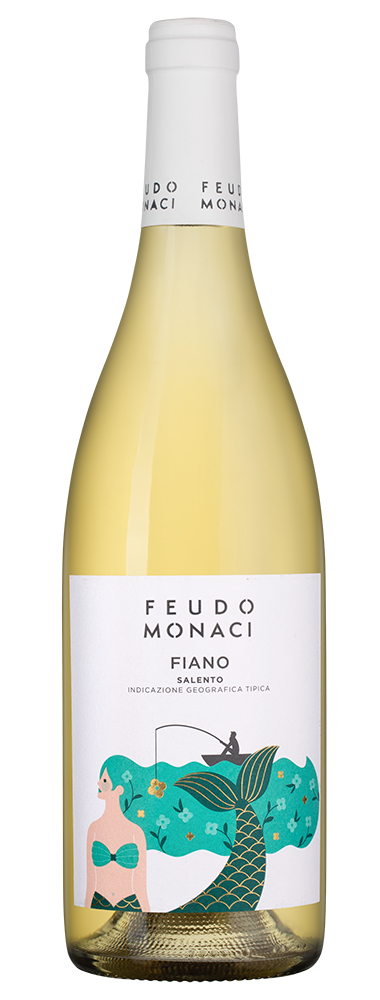 Вино Fiano Feudo Monaci, Castello Monaci, 2023, (148931), Италия, Апулия, белое, сухое, 0.75 л, Фиано Феудо Моначи, цена 2390 рублей