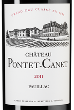 Вино Chateau Pontet-Canet, (114418), красное сухое, 2011 г., 0.75 л, Шато Понте-Кане цена 26490 рублей