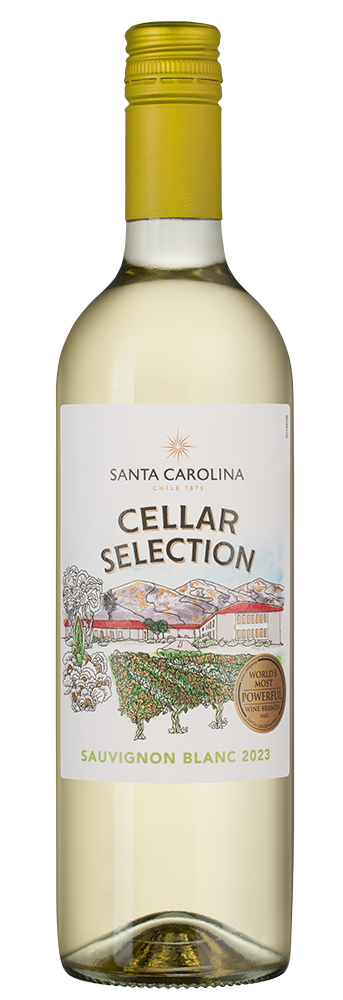 Вино Cellar Selection Sauvignon Blanc, Santa Carolina, 2023, (143972), Чили, Центральная Долина, белое, сухое, 0.75 л, Селлар Селекшн Совиньон Блан, цена 990 рублей