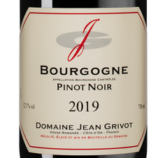 Вино Bourgogne Pinot Noir, (143497), красное сухое, 2019 г., 0.75 л, Бургонь Пино Нуар цена 14490 рублей