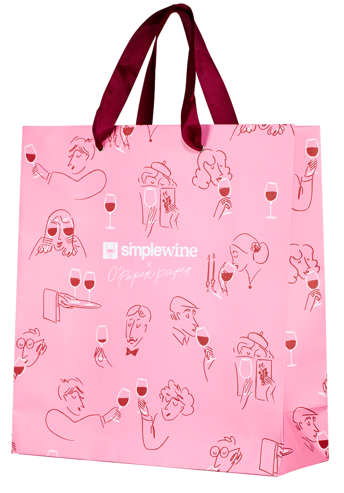 Пакет подарочный розовый большой SimpleWine x O Paper Paper, (159848), Россия, Пакет SW O Paper 350*320*120 мм розовый, цена 390 рублей