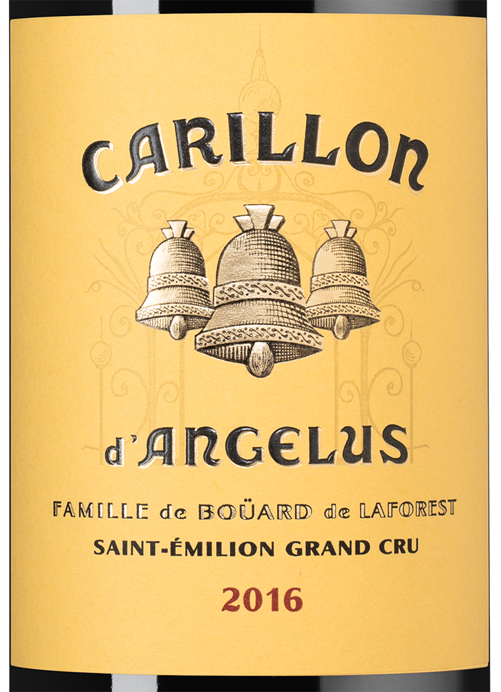 Вино Le Carillon d'Angelus (Saint-Emilion), Chateau Angelus, 2016, (148671), Франция, Бордо, красное, сухое, 0.75 л, Ле Карийон д'Анжелюс, цена 41490 рублей