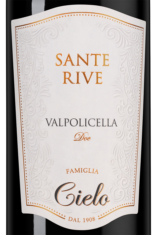 Вино Sante Rive Valpolicella, Cielo, 2023, (158241), Италия, Венето, красное, сухое, 0.75 л, Санте Риве Вальполичелла, цена 2490 рублей
