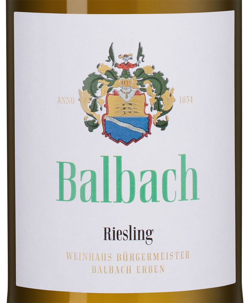 Вино Balbach Riesling, Gunderloch, 2024, (155456), Германия, Рейнгессен, белое, полусладкое, 0.75 л, Рислинг Бальбах, цена 2443 рублей