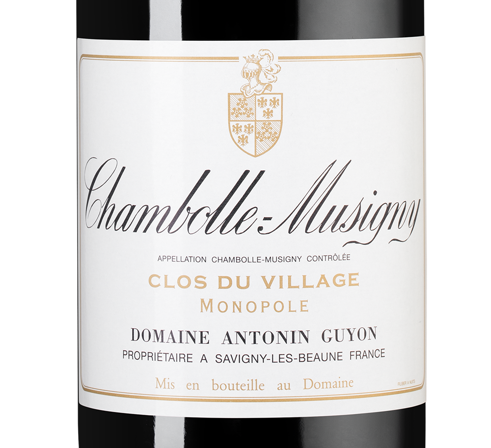 Вино Chambolle-Musigny Clos du Village, Domaine Antonin Guyon, 2021, (149349), Франция, Бургундия, красное, сухое, 0.75 л, Шамболь-Мюзиньи Кло дю Вилляж, цена 29990 рублей