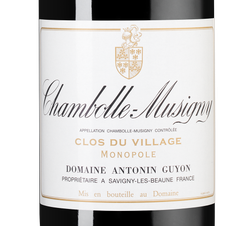 Вино Chambolle-Musigny Clos du Village, (149349), красное сухое, 2021, 0.75 л, Шамболь-Мюзиньи Кло дю Вилляж цена 27490 рублей