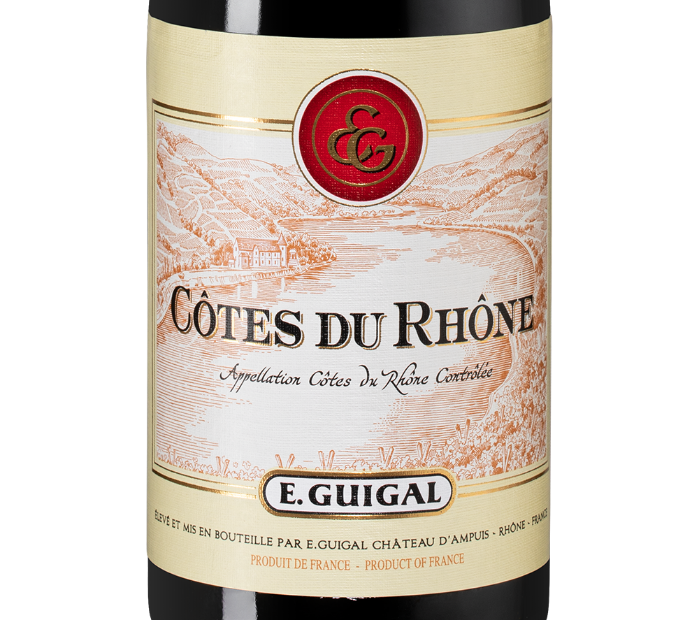Вино Cotes du Rhone Rouge, Guigal, 2021, 0.375л, (151434), Франция, Долина Роны, красное, сухое, 0.375 л, Кот дю Рон Руж, цена 2290 рублей