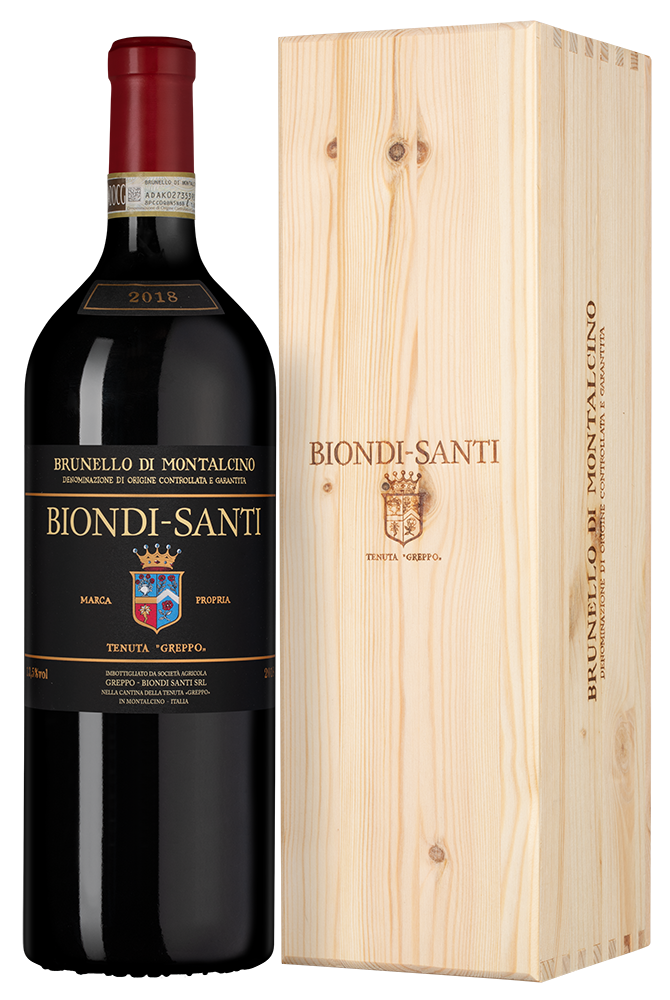 Вино Brunello di Montalcino, Biondi Santi, 2018, 1.5л, (151445), Италия, Тоскана, красное, сухое, 1.5 л, Брунелло ди Монтальчино, цена 154990 рублей