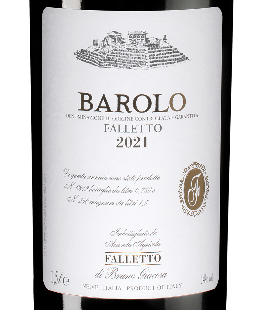 Вино Barolo Falletto, Bruno Giacosa, 2021, 1.5л, (154598), Италия, Пьемонт, красное, сухое, 1.5 л, Бароло Фаллетто, цена 214990 рублей