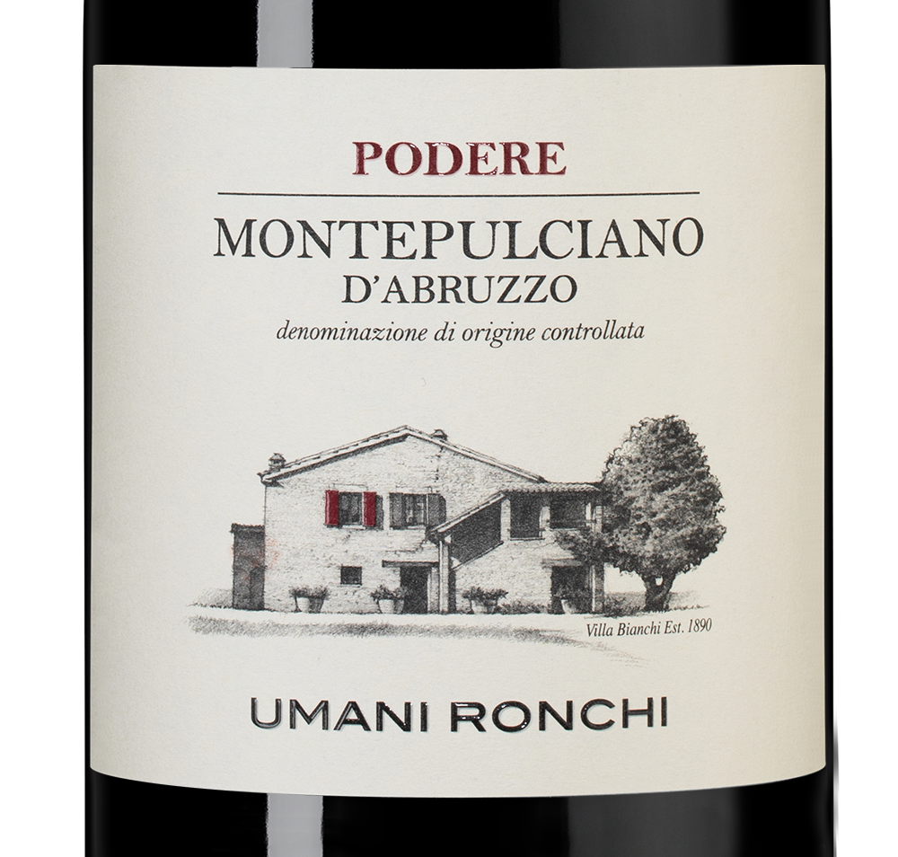 Вино Podere Montepulciano d'Abruzzo, Umani Ronchi, 2022, 1.5л, (147634), Италия, Абруццо, красное, сухое, 1.5 л, Монтепульчано д'Абруццо Подере, цена 5490 рублей