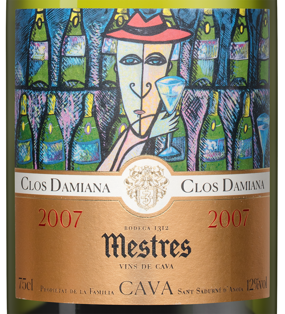 Игристое вино Cava Damiana Gran Reserva, Mestres, 2007, (141060), Испания, Каталония, белое, экстра брют, 0.75 л, Кава Дамиана Гран Ресерва, цена 22990 рублей