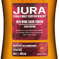 Виски Isle of Jura Red Wine в подарочной упаковке, (142907), gift box в подарочной упаковке, Односолодовый, Шотландия, 0.7 л, Айл оф Джура Ред Вайн цена 5990 рублей