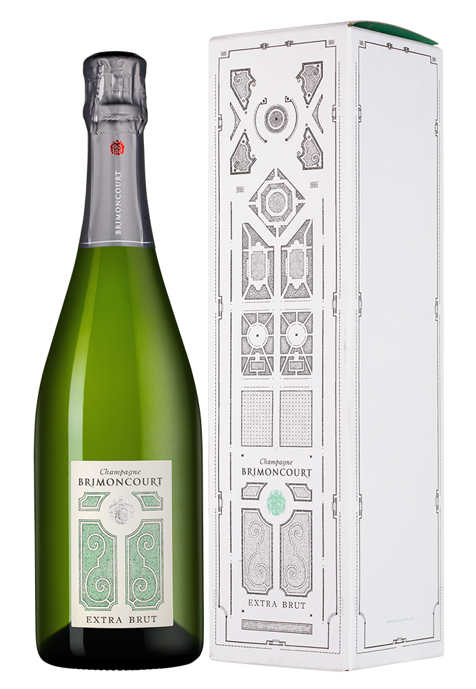 Шампанское Extra Brut в подарочной упаковке, Brimoncourt, (141358), Франция, Шампань, белое, экстра брют, 0.75 л, Экстра Брют, цена 19990 рублей