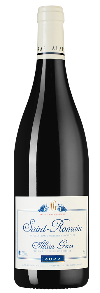 Вино Saint-Romain Rouge, Domaine Alain Gras, 2022, (148011), Франция, Бургундия, красное, сухое, 0.75 л, Сен-Ромен Руж, цена 13490 рублей