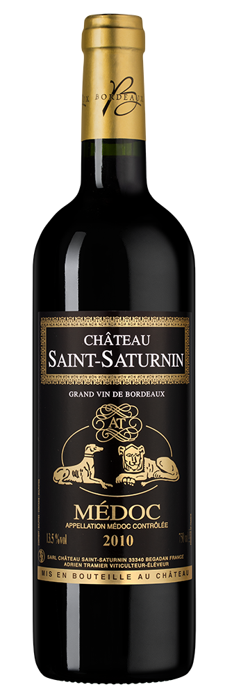 Вино Chateau Saint-Saturnin (Medoc), 2010, (138129), Франция, Бордо, красное, сухое, 0.75 л, Шато Сен-Сатюрнен, цена 6890 рублей