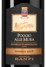 Вино Brunello di Montalcino Poggio alle Mura Riserva, (137360), красное сухое, 2016 г., 0.75 л, Брунелло ди Монтальчино Ризерва Поджо алле Мура цена 29990 рублей