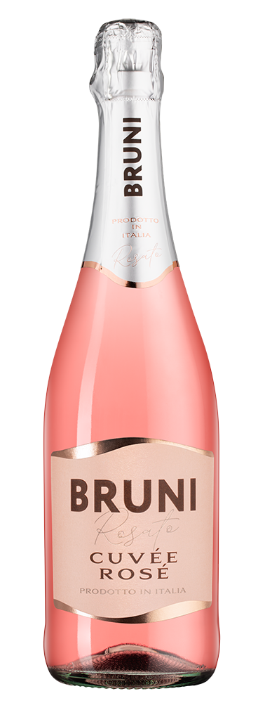 Игристое вино Bruni Cuvee Rose, (147415), Италия, Пьемонт, розовое, сладкое, 0.75 л, Кюве Розе, цена 1640 рублей
