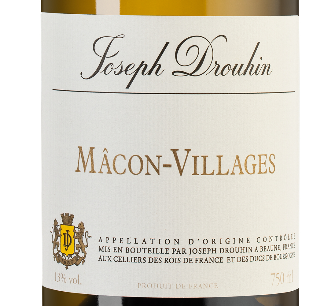 Вино Macon-Villages, Joseph Drouhin, 2020, (132066), Франция, Бургундия, белое, сухое, 0.75 л, Макон-Вилляж, цена 5990 рублей