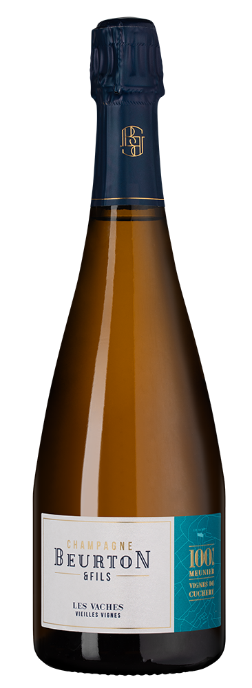 Шампанское Les Vaches Vieilles Vignes, Beurton et Fils, 2018, (146407), Франция, Шампань, белое, брют, 0.75 л, Ле Ваш Вьей Винь, цена 17490 рублей