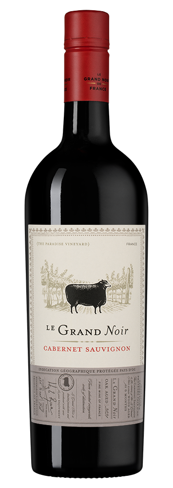Вино Le Grand Noir Cabernet Sauvignon, 2022, (150392), Франция, Лангедок-Руссильон, красное, полусухое, 0.75 л, Ле Гран Нуар Каберне Совиньон, цена 1990 рублей