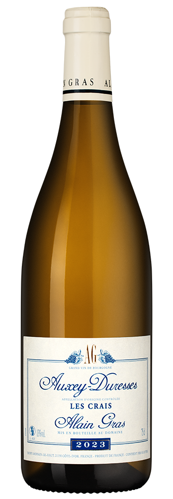 Вино Auxey-Duresses Les Crais, Domaine Alain Gras, 2023, (155279), Франция, Бургундия, белое, сухое, 0.75 л, Оссе-Дюресс Ле Кре, цена 17490 рублей