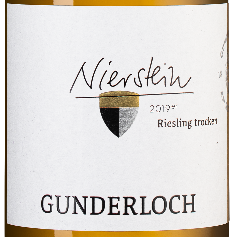 Вино Nierstein Riesling, Gunderloch, 2019, (132111), Германия, Рейнгессен, белое, сухое, 0.75 л, Рислинг Нирштайн, цена 6990 рублей