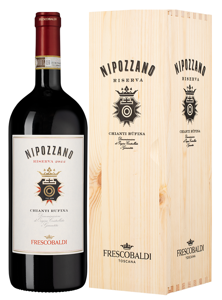 Вино Nipozzano Chianti Rufina Riserva, Frescobaldi, 2022, 1.5л, (156425), Италия, Тоскана, красное, сухое, 1.5 л, Нипоццано Кьянти Руфина Ризерва, цена 12990 рублей
