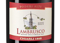 Шипучее вино Lambrusco dell'Emilia Rosso Poderi Alti