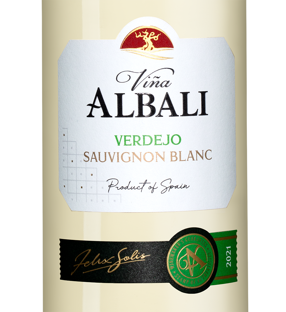 Вино Vina Albali Verdejo, Felix Solis, 2023, (147317), Испания, Кастилия Ла Манча, белое, полусухое, 0.75 л, Винья Албали Вердехо, цена 1290 рублей