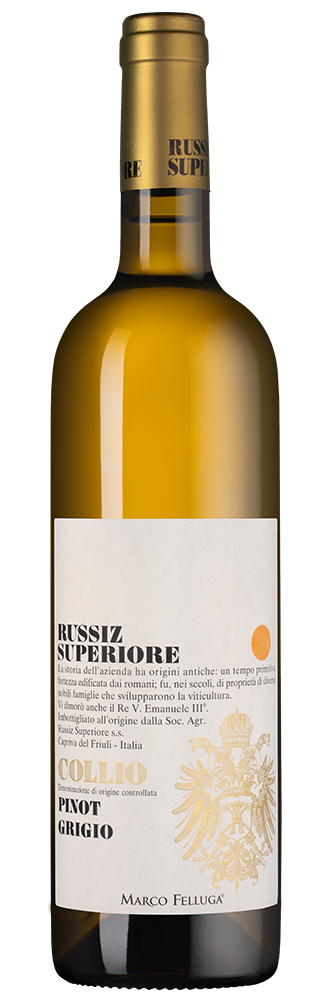 Вино Collio Pinot Grigio, Russiz Superiore, 2023, (149265), Италия, Фриули-Венеция-Джулия, белое, сухое, 0.75 л, Коллио Пино Гриджо, цена 7390 рублей