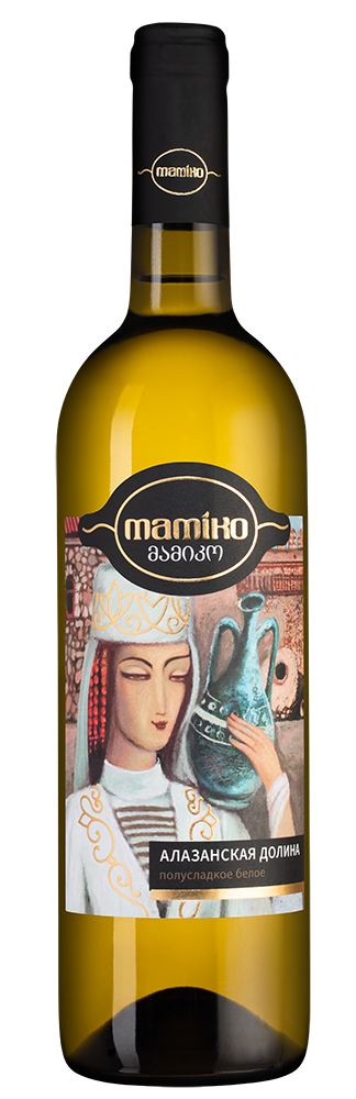 Вино Alazani Valley Mamiko, Besini, 2024, (159210), Грузия, Кахетия, белое, полусладкое, 0.75 л, Алазанская Долина Мамико, цена 890 рублей
