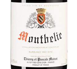 Вино Monthelie, (116008), красное сухое, 2014 г., 0.75 л, Монтели цена 10750 рублей
