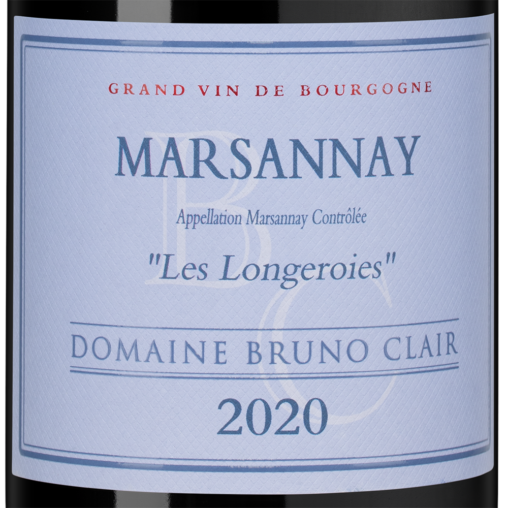 Вино Marsannay Les Longeroies, Domaine Bruno Clair, 2020, (155109), Франция, Бургундия, красное, сухое, 0.75 л, Марсане Ле Лонжеруа, цена 17490 рублей