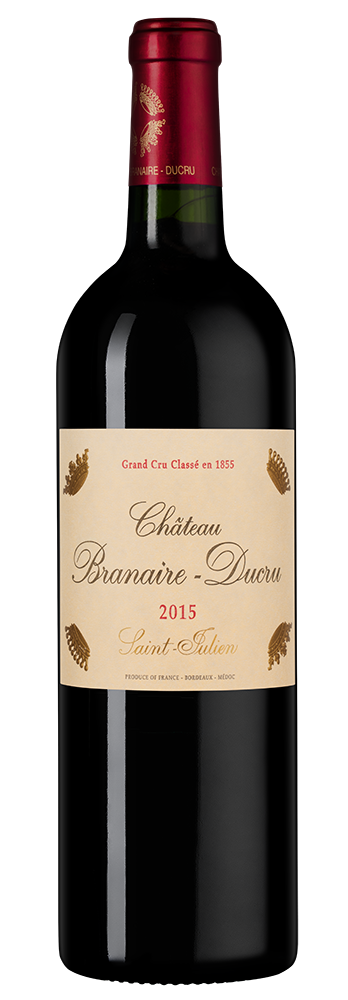 Вино Chateau Branaire-Ducru (Saint-Julien), 2015, (152079), Франция, Бордо, красное, сухое, 0.75 л, Шато Бранер-Дюкрю, цена 19990 рублей