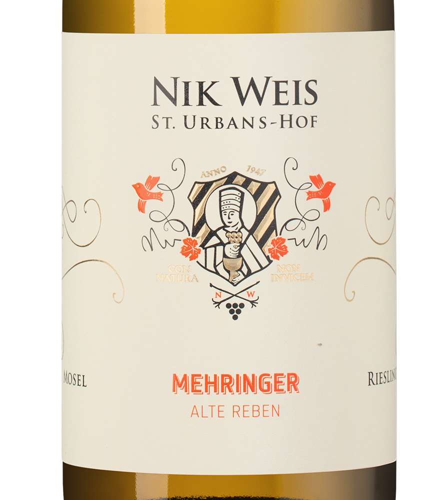 Вино Mehringer Alte Reben, Nik Weis St. Urbans-Hof, 2024, (160653), Германия, Мозель, белое, сухое, 0.75 л, Рислинг Мерингер Альте Ребен, цена 4543 рублей