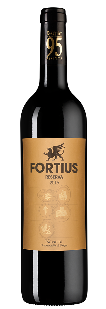 Вино Fortius Reserva, 2016, (135199), Испания, Наварра, красное, сухое, 0.75 л, Фортиус Ресерва, цена 1990 рублей