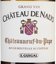 Вино Chateauneuf-du-Pape Chateau de Nalys Blanc, (140081), белое сухое, 2019 г., 0.75 л, Шатонёф-дю-Пап Шато де Налис Блан цена 22490 рублей