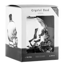 Водка Crystal Head в подарочной упаковке, (122159), gift box в подарочной упаковке, 40%, Канада, 0.7 л, Водка Кристал Хэд цена 9990 рублей