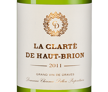 Вино La Clarte de Haut-Brion (Pessac-Leognan), Chateau Haut-Brion, 2011, (104227), Франция, Бордо, белое, сухое, 0.75 л, Ля Кларте де О-Брион, цена 28990 рублей
