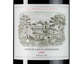 Вино Chateau Lafite Rothschild, (111211), красное сухое, 2007 г., 0.75 л, Шато Лафит Ротшильд цена 314990 рублей