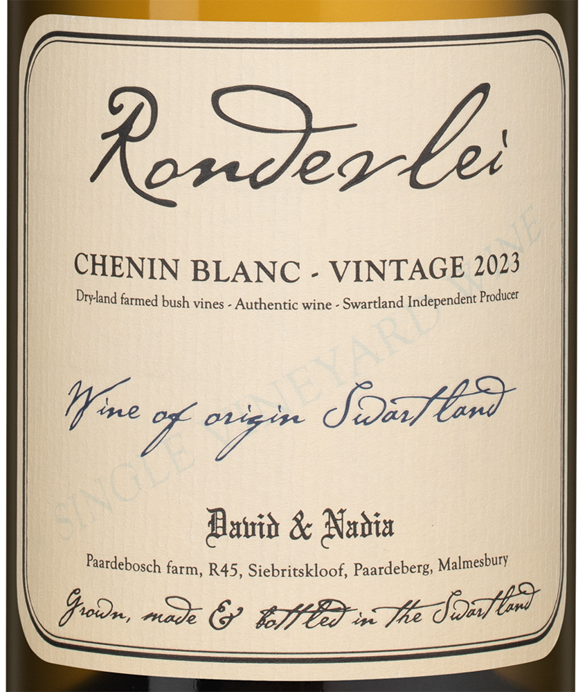 Вино Rondevlei, David & Nadia, 2023, (155475), Южная Африка, Свортленд, белое, сухое, 0.75 л, Рондевлей, цена 19990 рублей