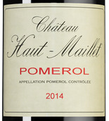 Вино с пряным вкусом Chateau Haut-Maillet