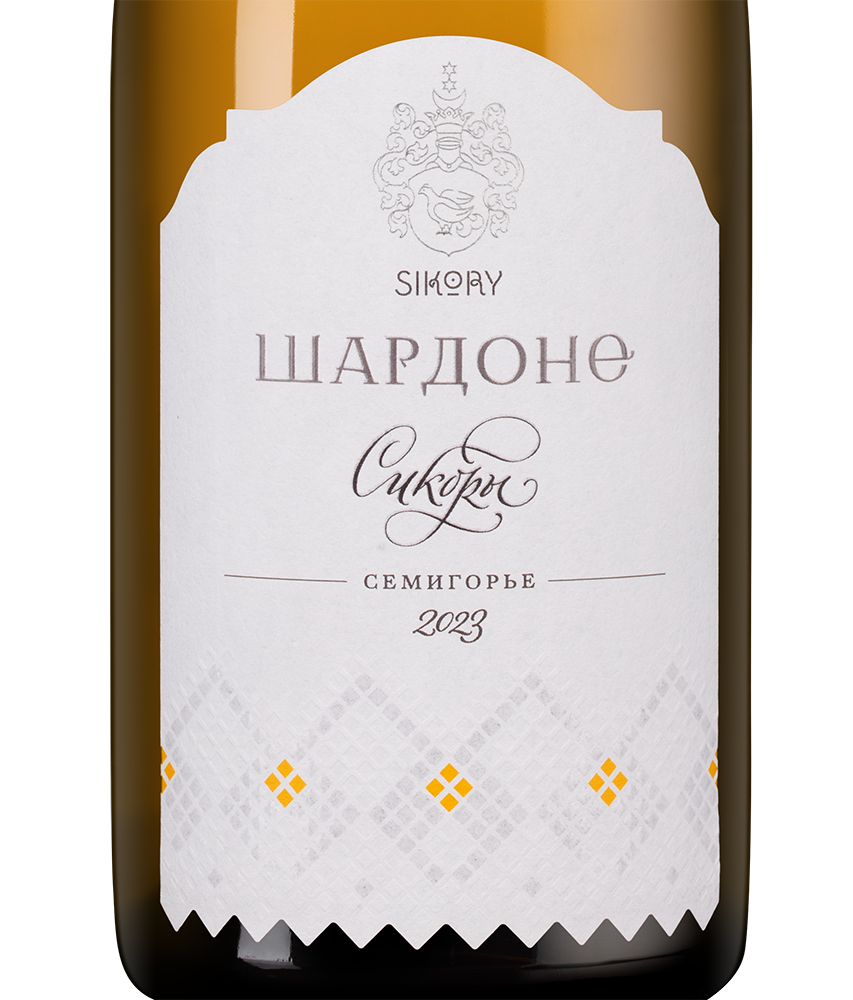 Вино Шардоне, Сикоры, 2023, (151431), Россия, Кубань, белое, сухое, 0.75 л, Шардоне, цена 2390 рублей