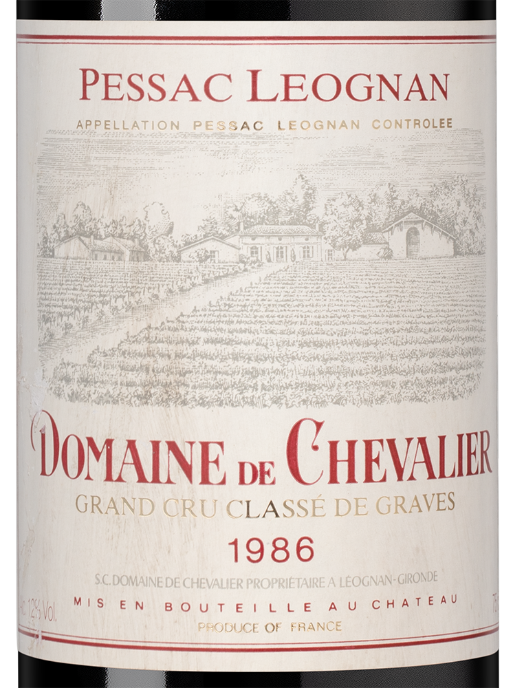 Вино Domaine de Chevalier Rouge (Pessac-Leognan), 1986, (157655), Франция, Бордо, красное, сухое, 0.75 л, Домен де Шевалье Руж, цена 84990 рублей